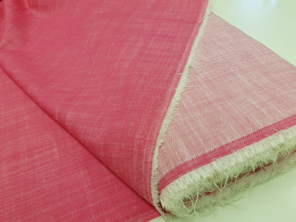 Jeans enobarvni, meliran, prožen - fuksija barva, ZADNJI KOS