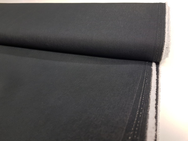 Jeans enobarvni, prožen - črno sive barve