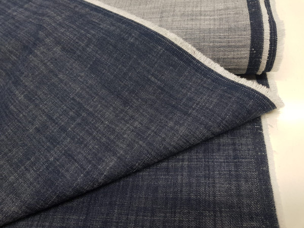 Jeans enobarvni, melirani, prožen - lepa temno modra, zadnji kos