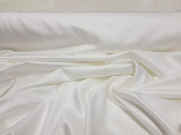 Bombaž, saten, ZA POSTELJNINO superior, širina 300cm - POLETNI PRODAJNI HIT,  smetana barva