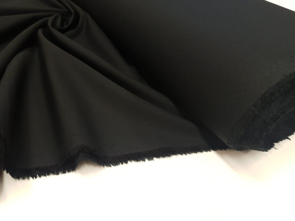 Bombažni poplin GOTS organic- ZELO LEPA črna barva, ZADNJI KOS