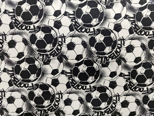 Bombažni jersey- večje nogometne žoge črno bela kombinacija