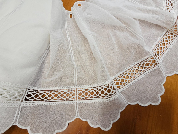 Zavesa 45 cm- prepletena bordura, ZADNJI KOS 2,10 M