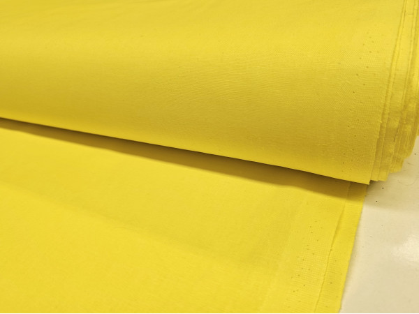Bombažno platno, poplin - zelo kvalitetno bombažno platno v živahno rumeni barvi