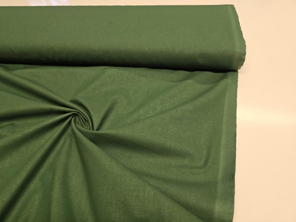 Bombažno platno, poplin - zelo kvalitetno bombažno platno v temnejše zeleni barvi