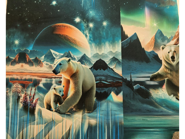 Bombažni jersey, PANEL- polarni medved