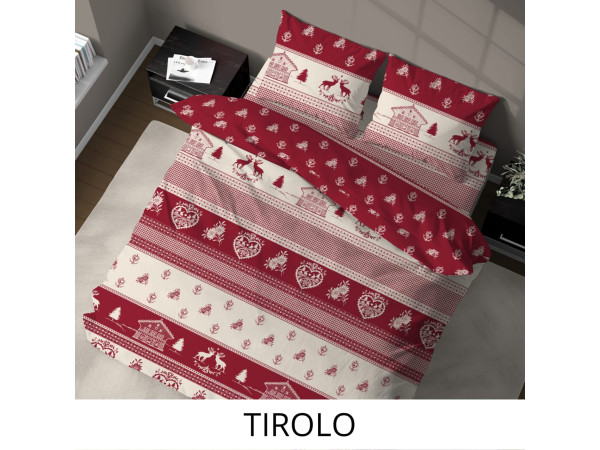 Bombažna flanela - tirolski vzorec 