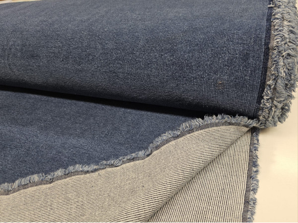 Žamet rebrast-srednje jeans modra