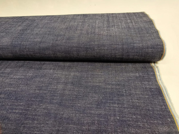 Jeans enobarvni, melirani, prožen - modra melange barva