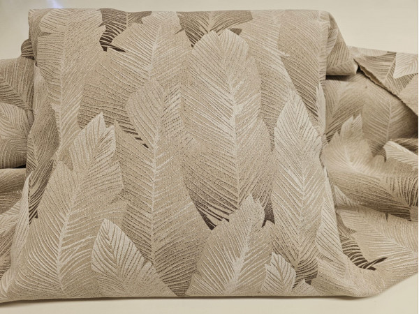 Dekor cvetlični- veliki listi v bež odtenkih, ZADNJI KOS