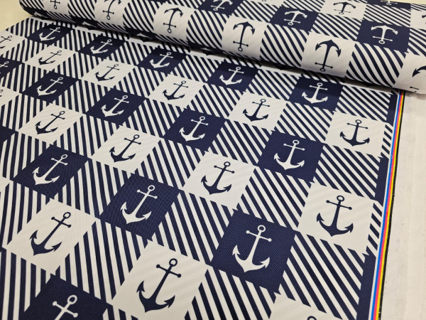 Outdoor waterproof - inpregniran, vodoodbojen, sidra v karo vzorcu, ZADNJI KOS