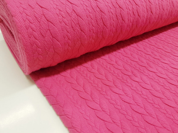Pletenina- vzorec kitke, pink barve