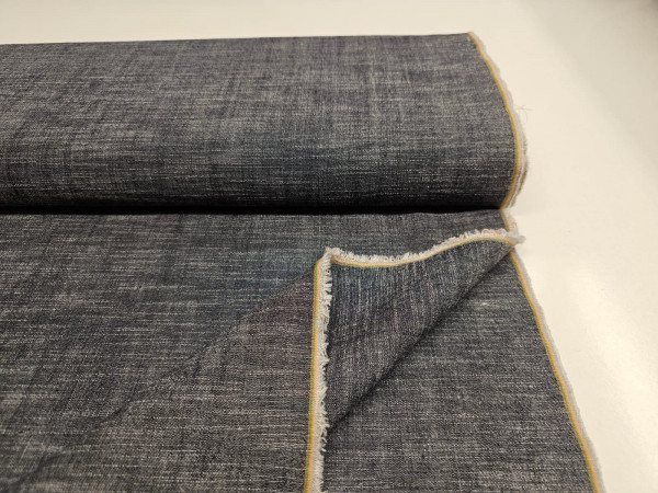 Jeans enobarvni, melirani, prožen - črna melange barva ZADNJI KOS