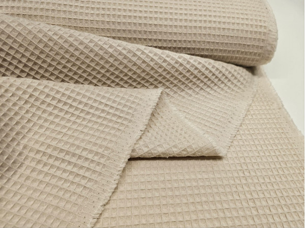 Vafel,bombažni,pike- lepa peščena