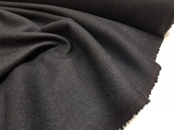 Velur za plašč -temno grafitno siva, čudovito blago tudi za moški plašč