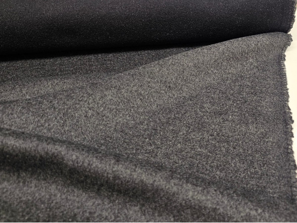Velur za plašče, volna, kašmir- Temno siva, ZADNJI KOS