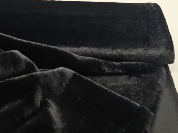 Umetno krzno- kratkodlako črno