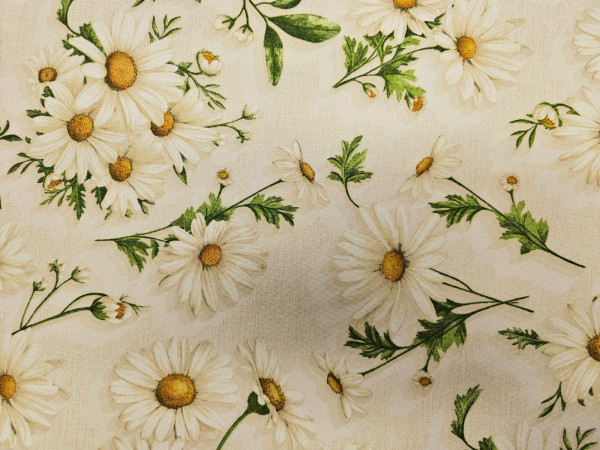 Dekor, lažji - marjetice na smetana osnovi