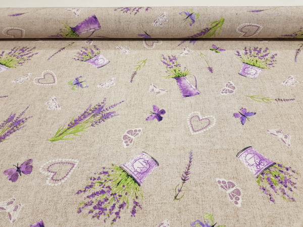 Dekor cvetlični- sivka,lavanda