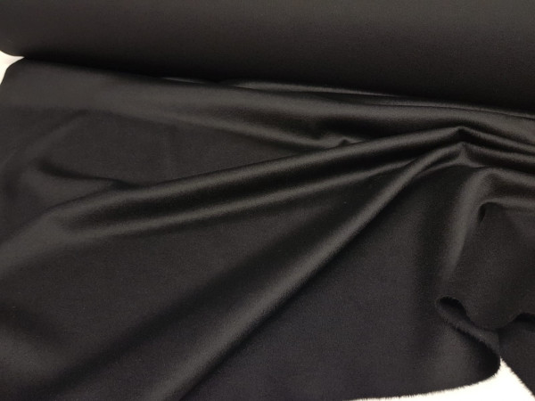 Velur za plašč s kašmirjem-črna, zadnji kos za suknjič