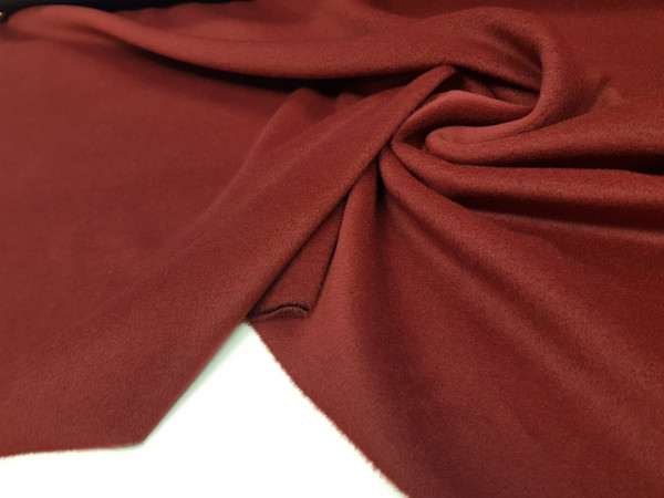 Woolen velour-burgundy