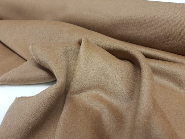 Woolen velour-camel