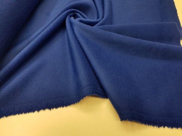 Woolen velour with cashmere- royal blue