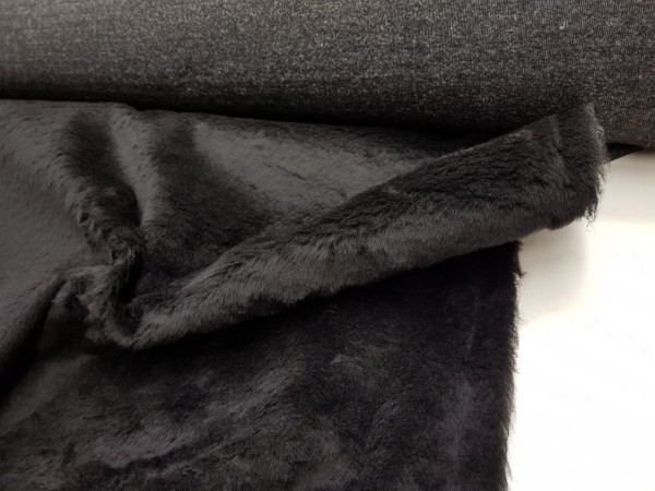 Umetno krzno-črna,