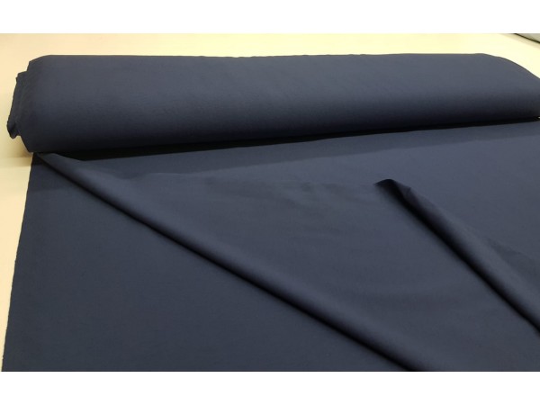 Jersey, bombažni, kosmaten-indigo modra