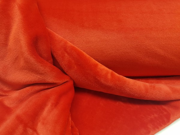 Velur coral-rdeča