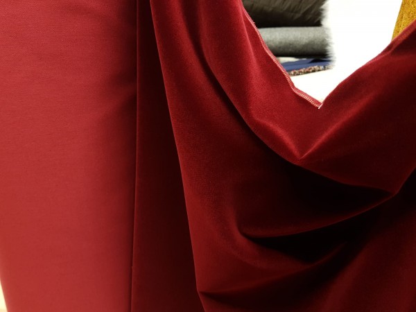 Žamet gladek - bordo