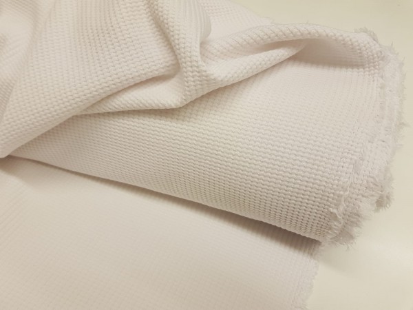 Bombažni jersey, vafel- off white barva